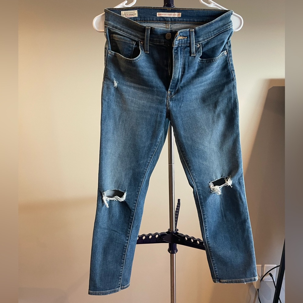 Levi’s 724 high rise straight crop